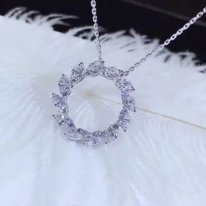 New cz silver necklace